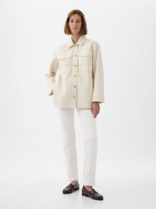 Belted Shirt Jacket sold by GAP
