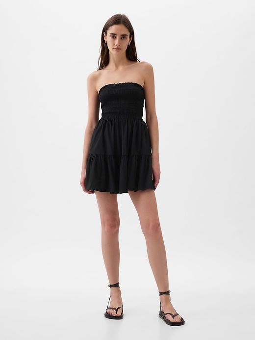 Strapless Smocked Mini Dress sold by GAP
