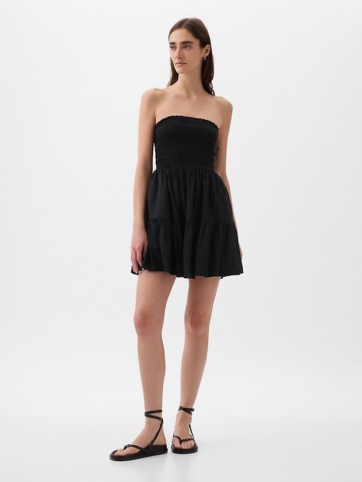 Strapless Smocked Mini Dress sold by GAP product image thumbnail 3