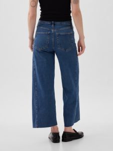 High Rise Stride Wide-Leg Ankle Jeans sold by GAP