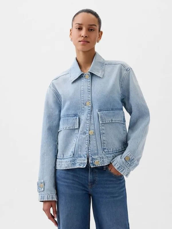 Denim Utility Shirt Jacket sold by GAP