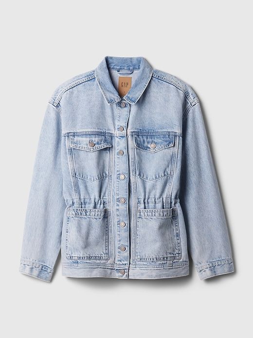 Cinched Denim Jacket sold by GAP product image thumbnail 5