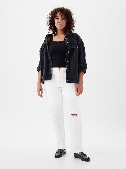 High Rise Cheeky Straight Jeans sold by GAP product image thumbnail 5