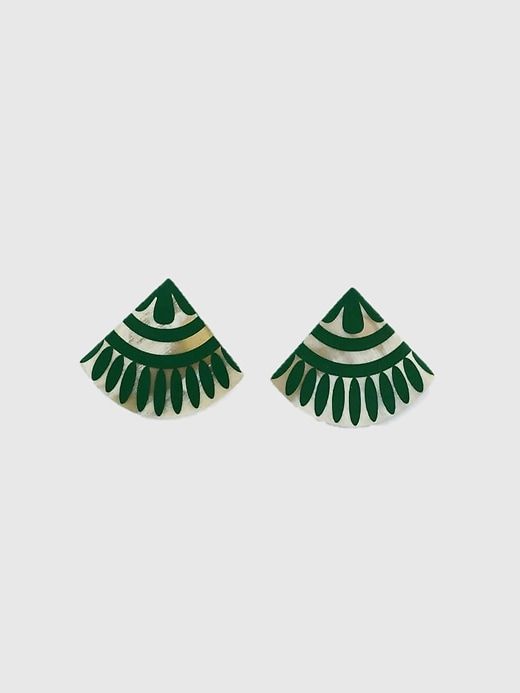 Green Porcelain Tile Earrings sold by GAP