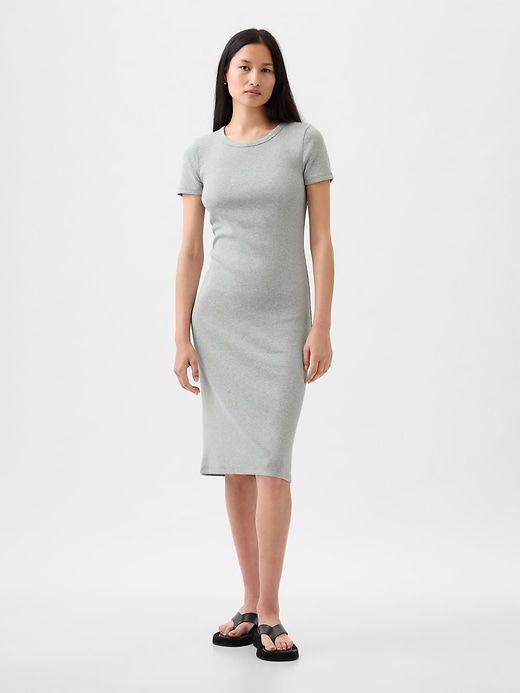 Modern Rib Midi T-Shirt Dress sold by GAP