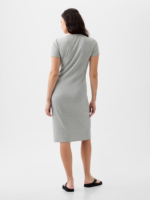 Modern Rib Midi T-Shirt Dress sold by GAP product image thumbnail 5