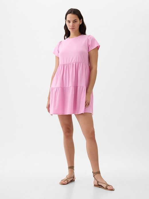 Tiered Mini Dress sold by GAP product image thumbnail 4
