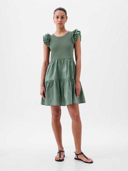 Ruffle Sleeve Tiered Mini Dress sold by GAP
