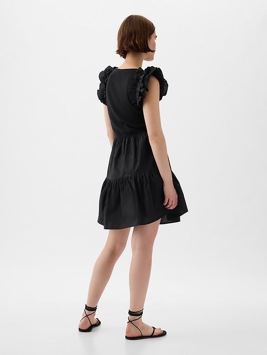 Ruffle Sleeve Tiered Mini Dress sold by GAP product image thumbnail 2