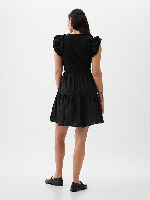 Ruffle Sleeve Tiered Mini Dress sold by GAP product image thumbnail 5