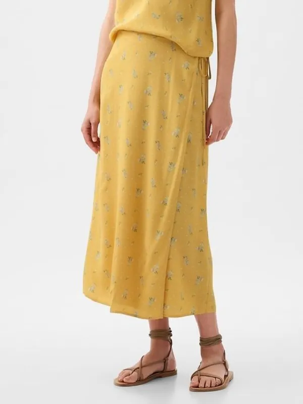 Wrap Midi Skirt sold by GAP