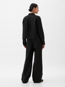 Linen Cropped Shirt sold by GAP