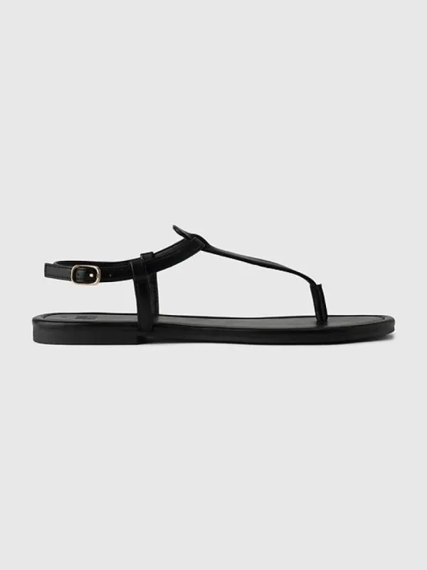 Vegan Leather T-Strap Sandals sold by GAP