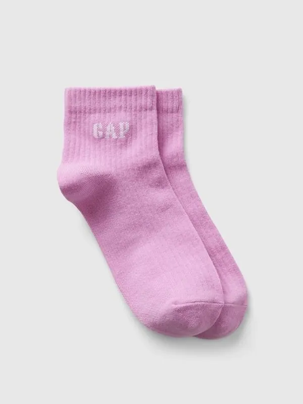 Gap Logo Quarter Crew Socks sold by GAP