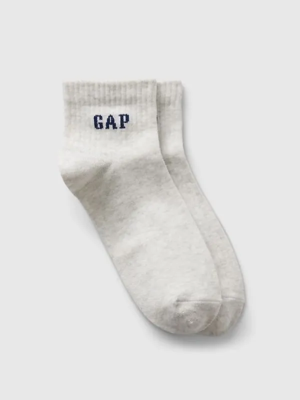 Gap Logo Quarter Crew Socks sold by GAP