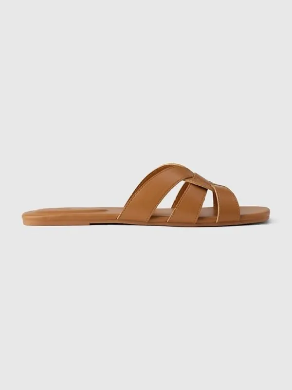 Vegan Leather Cross Strap Sandals sold by GAP