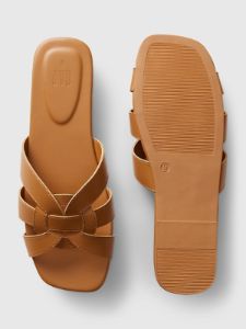Vegan Leather Cross Strap Sandals sold by GAP