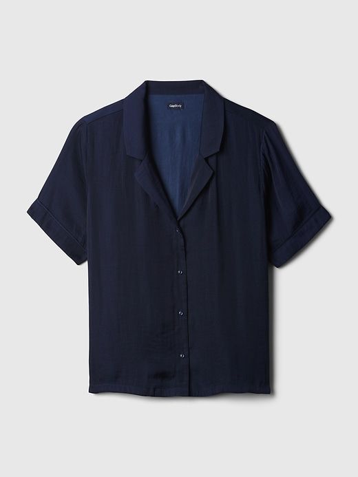 Satin PJ Shirt sold by GAP product image thumbnail 3