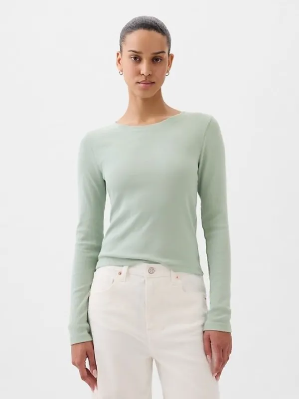 Modern Rib Cropped T-Shirt sold by GAP
