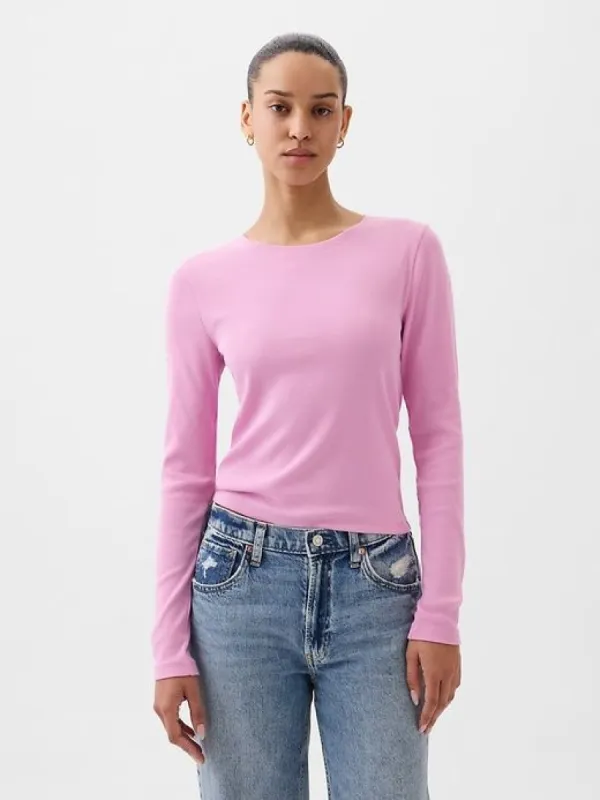 Modern Rib Cropped T-Shirt sold by GAP