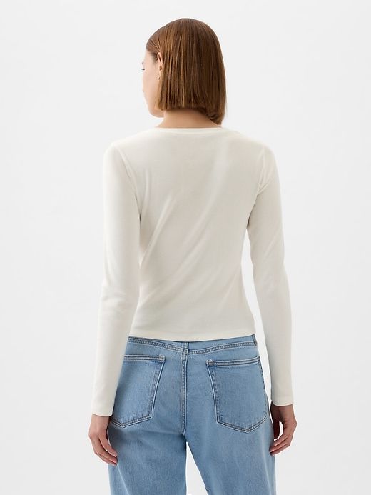 Modern Rib Cropped T-Shirt sold by GAP product image thumbnail 2