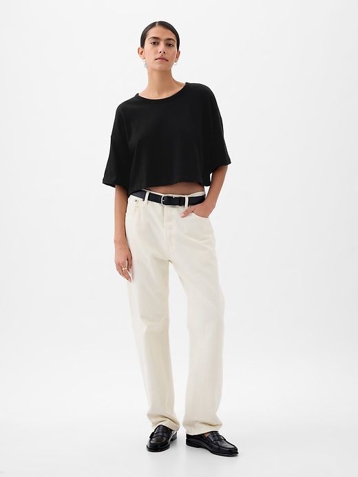 Ultra-Cropped Oversized T-Shirt sold by GAP product image thumbnail 3