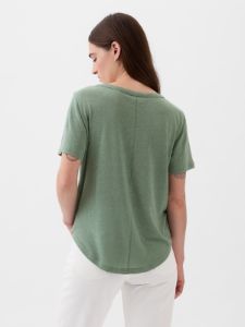 Linen-Blend T-Shirt sold by GAP