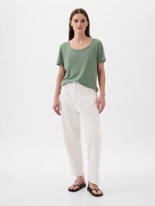 Linen-Blend T-Shirt sold by GAP