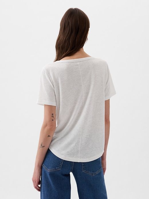 Linen-Blend T-Shirt sold by GAP product image thumbnail 2