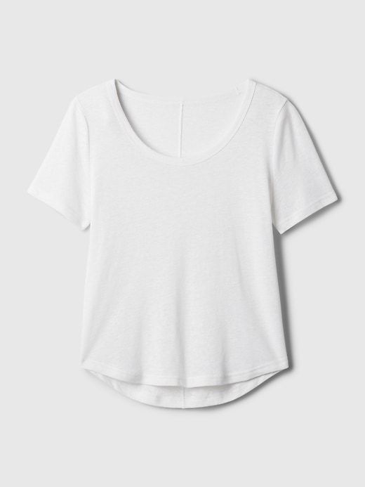 Linen-Blend T-Shirt sold by GAP product image thumbnail 4