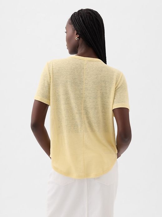 Linen-Blend T-Shirt sold by GAP product image thumbnail 5