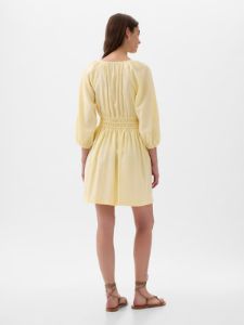 Linen-Blend Mini Dress sold by GAP