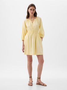 Linen-Blend Mini Dress sold by GAP