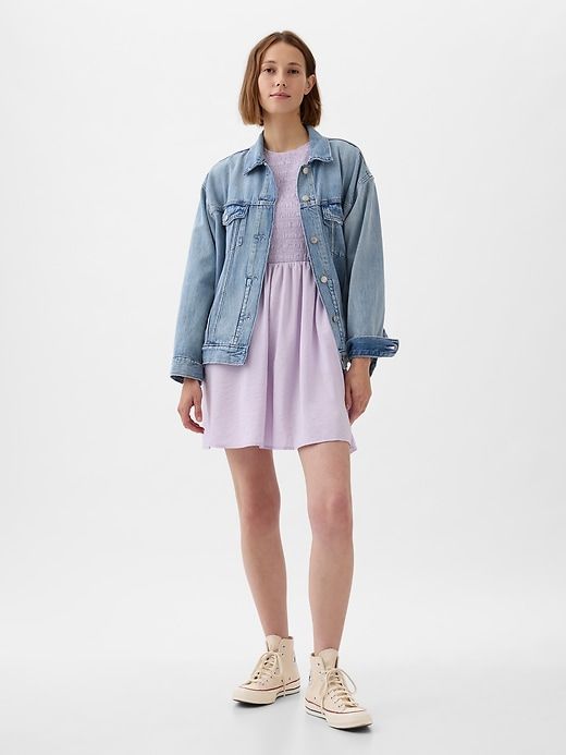 Smocked Mini Dress sold by GAP product image thumbnail 3