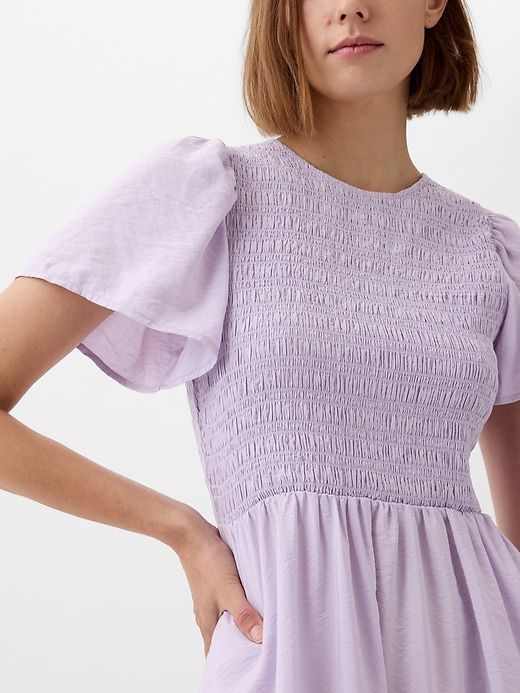 Smocked Mini Dress sold by GAP product image thumbnail 4