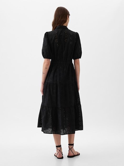 Eyelet Tiered Midi Dress sold by GAP product image thumbnail 2