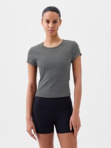 GapFit Studio Rib Cropped T-Shirt sold by GAP