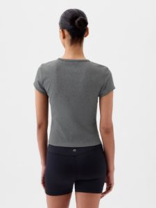 GapFit Studio Rib Cropped T-Shirt sold by GAP