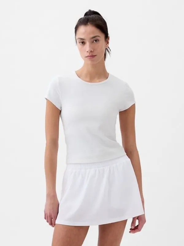 GapFit Studio Rib Cropped T-Shirt sold by GAP