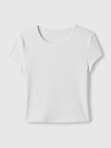 GapFit Studio Rib Cropped T-Shirt sold by GAP