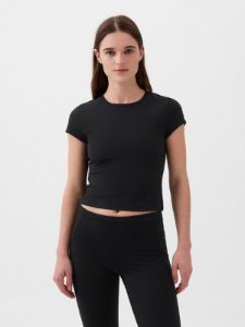 GapFit Studio Rib Cropped T-Shirt sold by GAP