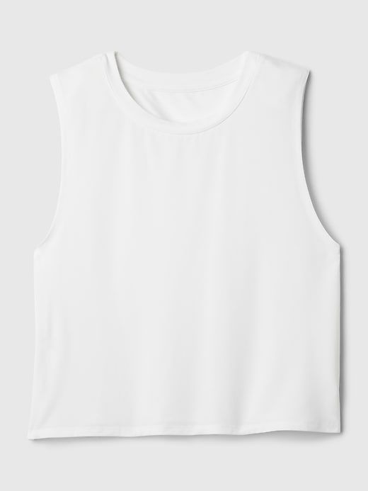 GapFit Breathe Cropped Muscle T-Shirt sold by GAP product image thumbnail 4