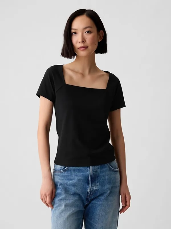 Compact Jersey Square-Neck Shirt sold by GAP