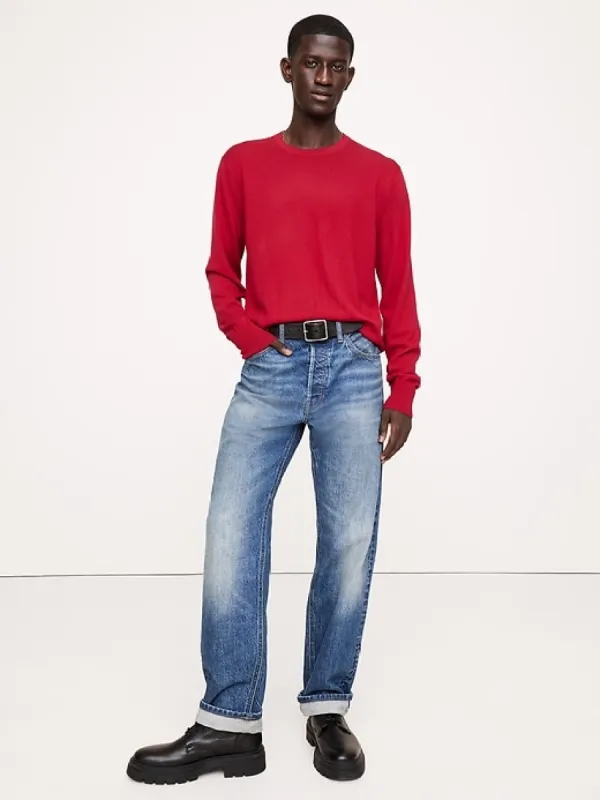 Italian Merino Crew-Neck Sweater sold by Banana Republic