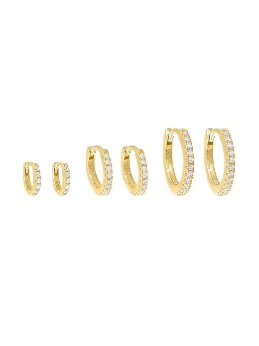 Triple Pave Huggie Earring Combo Set sold by GAP