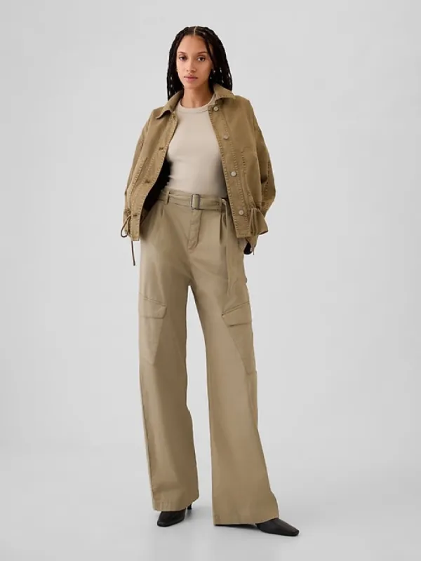 High Rise Cargo Baggy Trousers sold by GAP