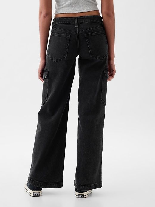 Low Rise Stride Wide-Leg Cargo Jeans sold by GAP product image thumbnail 4