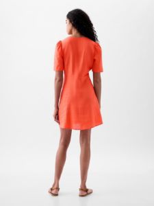 Linen-Blend Button Mini Dress sold by GAP