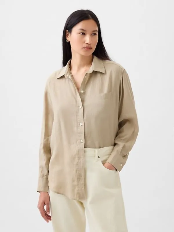 Linen Big Shirt sold by GAP