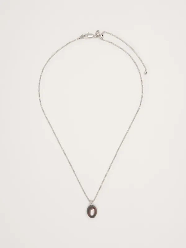 Black Pearl Pendant Necklace by Aureus + Argent sold by Banana Republic